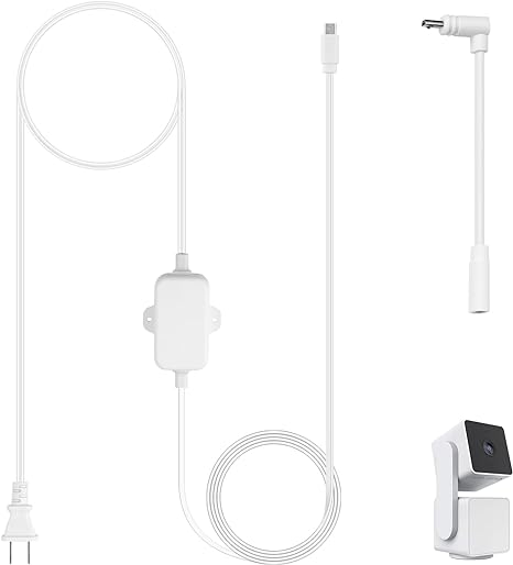 UYODM 13Ft/4m Charging Cable Power Adapter Designed for Wyze Cam Pan v3