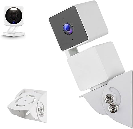 Uogw Adjustable Wall Mount Compatible with Wyze Cam Pan V3/V2/Wyze Cam V4/Wyze Cam V3/Blink Mini